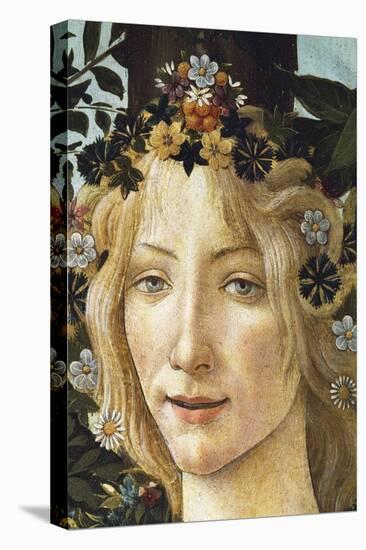 The Face of Flora, Detail of the Allegory of Spring, Circa 1477-1490-Sandro Botticelli-Premier Image Canvas