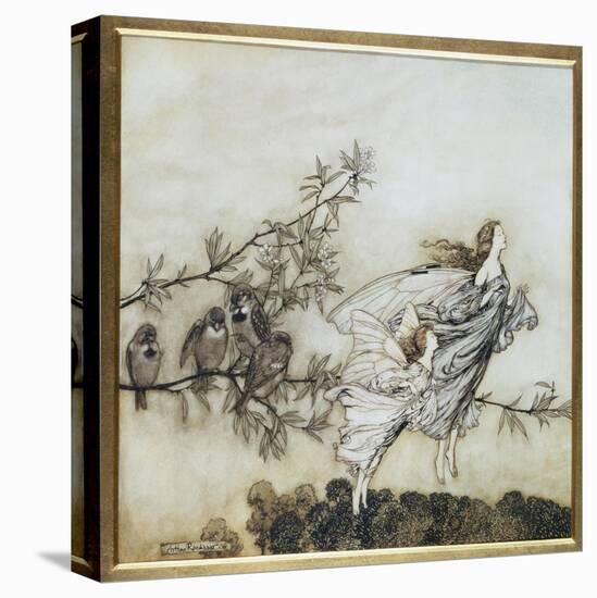 The Fairies Have their Tiff with the Birds, 1906 Illustration for 'Peter Pan in Kensington…-Arthur Rackham-Premier Image Canvas