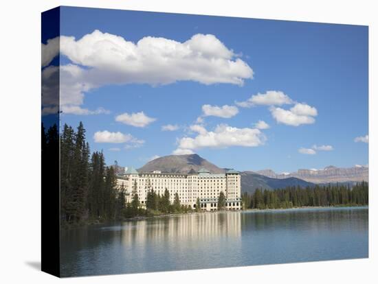 The Fairmont Chateau Lake Louise Hotel, Lake Louise, Banff National Park, UNESCO World Heritage Sit-Martin Child-Premier Image Canvas