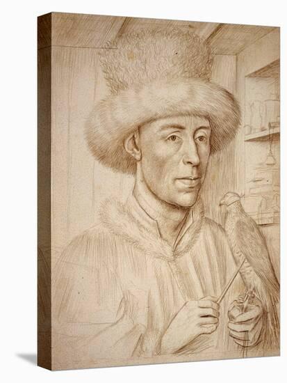 The Falconer), C.1445-47 (Drawing)-Petrus Christus-Premier Image Canvas