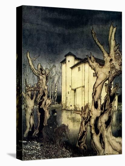 'The Fall of the House of Usher' by Edgar Allan Poe-Arthur Rackham-Premier Image Canvas