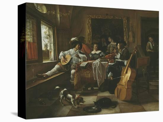 The Family Concert, 1666-Jan Havicksz Steen-Premier Image Canvas