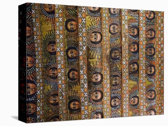 The Famous Painting of the Winged Heads of 80 Ethiopian Cherubs, Debre Selassie Church, Ethiopia-Gavin Hellier-Premier Image Canvas