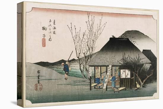 The Famous Teahouse at Mariko', from the Series 'The Fifty-Three Stations of the Tokaido', C.1834-Utagawa Hiroshige-Premier Image Canvas