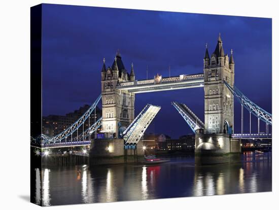 The Famous Tower Bridge over the River Thames in London-David Bank-Premier Image Canvas