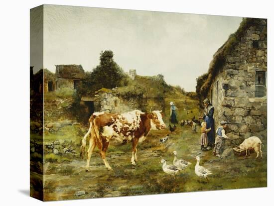 The Farmyard-Adolphe Charles Marais-Premier Image Canvas