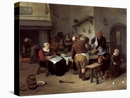 The Fat Kitchen-Jan Havicksz Steen-Premier Image Canvas