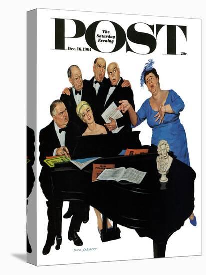 "The Fat Lady Sings," Saturday Evening Post Cover, December 16, 1961-Richard Sargent-Premier Image Canvas