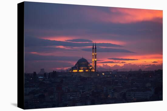 The Fatih Mosque at Sunset-Alex Saberi-Premier Image Canvas