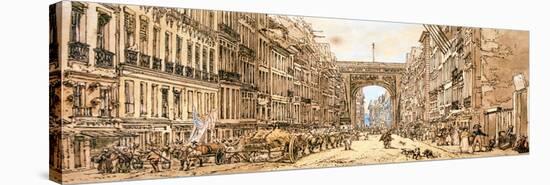 The Faubourg and the Porte Saint-Denis, 1801-Thomas Girtin-Premier Image Canvas