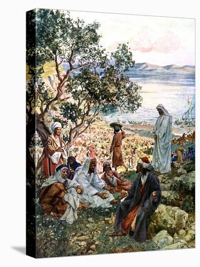 The feeding of the five thousand - Bible-William Brassey Hole-Premier Image Canvas
