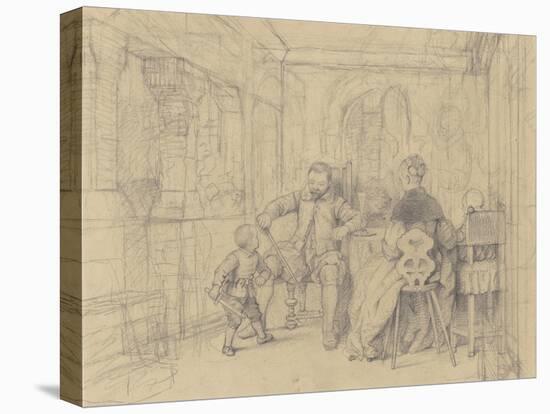 The Fencing Lesson, c.1847-49-Richard Caton Woodville-Premier Image Canvas