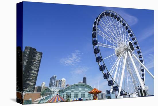 The ferris wheel on Navy Pier, Chicago, Illinois, United States of America, North America-Fraser Hall-Premier Image Canvas