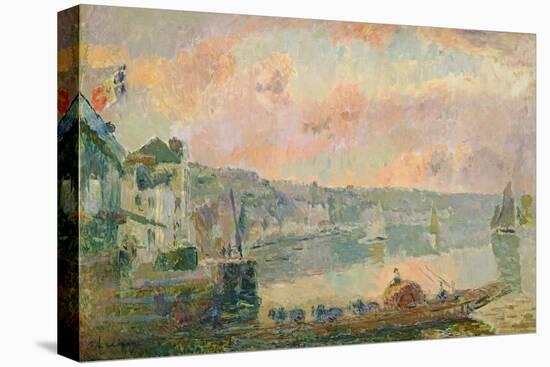 The Ferry at La Bouille-Albert-Charles Lebourg-Premier Image Canvas