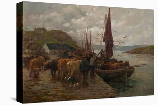 The Ferry (Oil on Canvas)-Charles James Adams-Premier Image Canvas