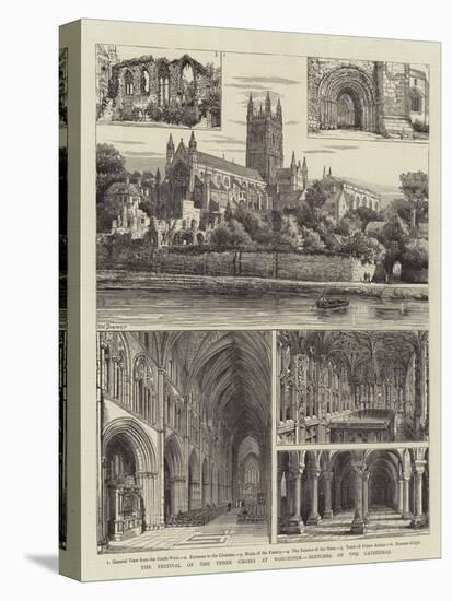 The Festival of the Three Choirs at Worcester, Sketches of the Cathedral-Henry William Brewer-Premier Image Canvas