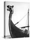 The Figurehead of the Viking Longship "Hugin" at Pegwell Bay Kent England-null-Premier Image Canvas