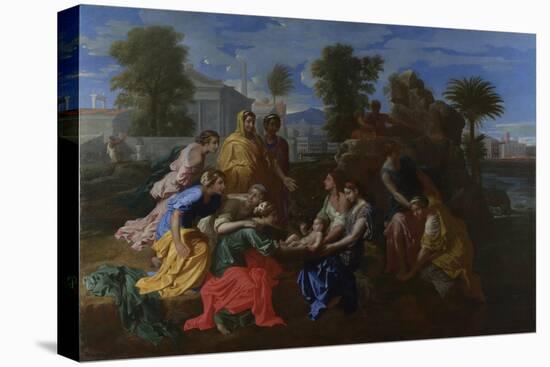 The Finding of Moses, 1651-Nicolas Poussin-Premier Image Canvas