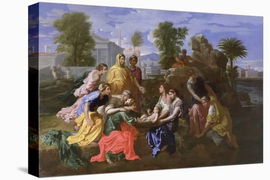 The Finding of Moses (Oil on Canvas)-Nicolas Poussin-Premier Image Canvas