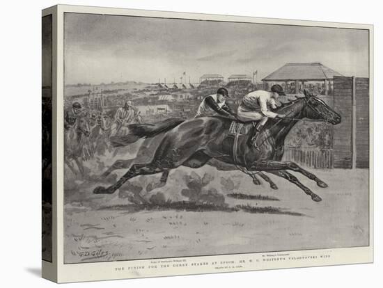 The Finish for the Derby Stakes at Epsom, Mr W C Whitney's Volodyovski Wins-Godfrey Douglas Giles-Premier Image Canvas