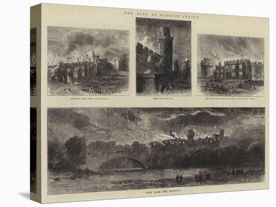 The Fire at Warwick Castle-null-Premier Image Canvas