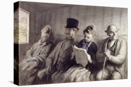 The First Class Carriage, 1864-Honore Daumier-Premier Image Canvas