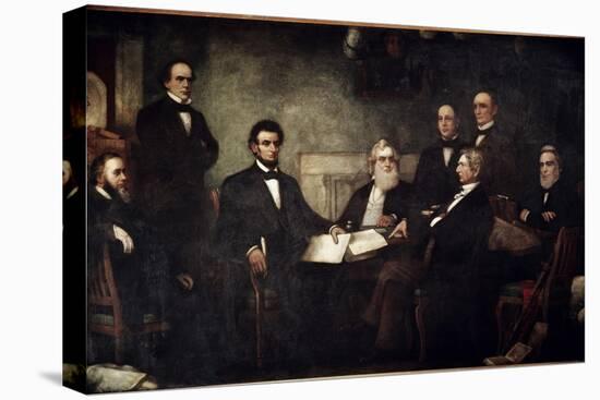 The First Reading of the Emancipation Proclamation-Francis Bicknell Carpenter-Premier Image Canvas