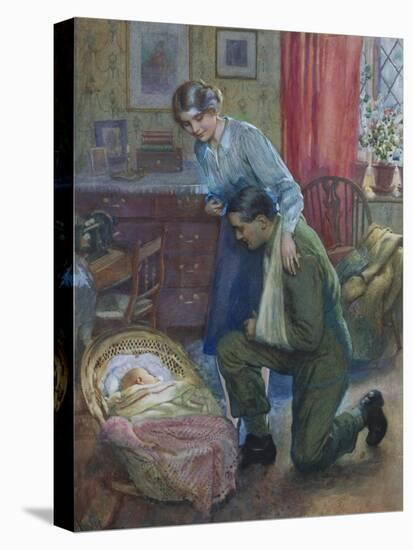 The First Sight of His Son-Harold Copping-Premier Image Canvas