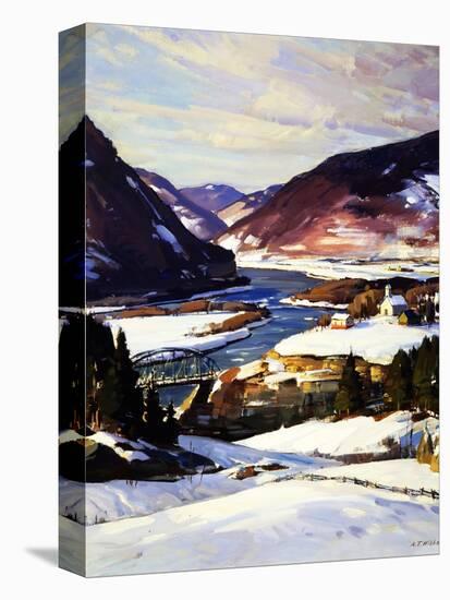 The First Snow-A.T. Hibbard-Premier Image Canvas