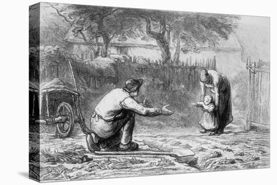 The First Steps-Jean-François Millet-Premier Image Canvas