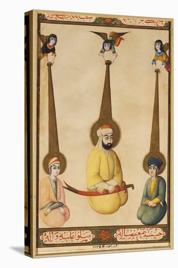 The First Three Shiite Imams: Ali with His Sons Hasan and Husayn-Persian School-Premier Image Canvas