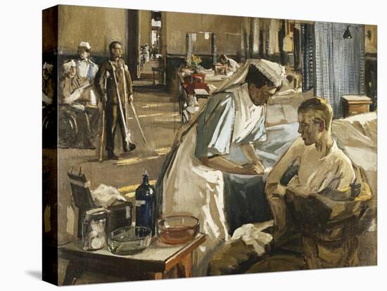 The First Wounded, London Hospital, 1914, 1914-Sir John Lavery-Premier Image Canvas