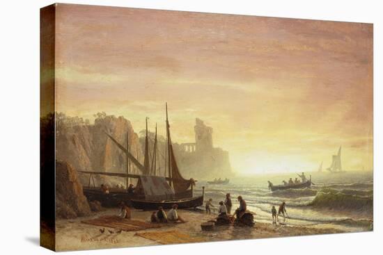 The Fishing Fleet. 1862-Albert Bierstadt-Premier Image Canvas