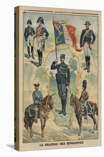 The Flag of the Gendarmes, Front Cover Illustration from 'Le Petit Journal', Supplement Illustre-French-Premier Image Canvas