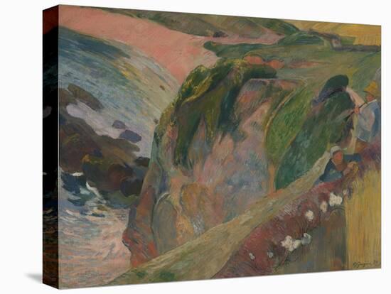 The Flageolet Player on the Cliff, 1889-Paul Gauguin-Premier Image Canvas