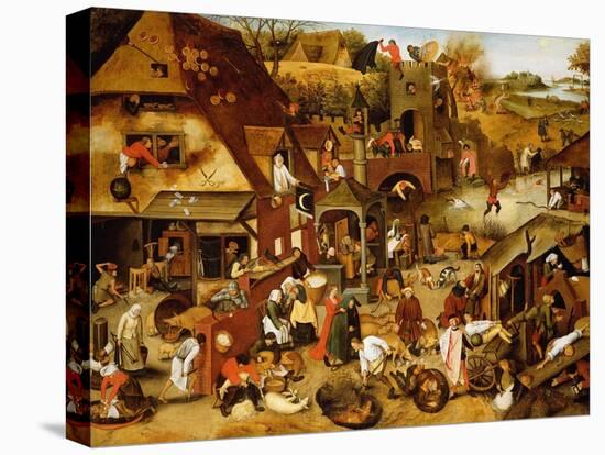The Flemish Proverbs-Pieter Brueghel the Younger-Premier Image Canvas