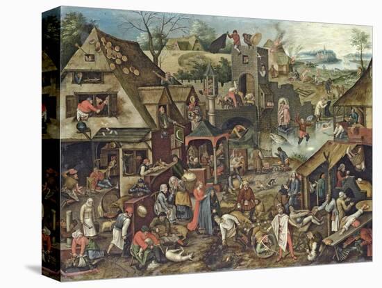The Flemish Proverbs-Pieter Brueghel the Younger-Premier Image Canvas