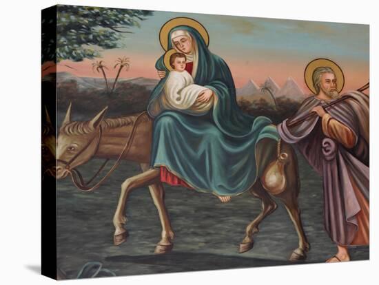 The Flight into Egypt, St. Anthony Coptic Church, Jerusalem, Israel, Middle East-Godong-Premier Image Canvas