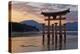 The Floating Miyajima Torii Gate of Itsukushima Shrine at Sunset-Stuart Black-Premier Image Canvas