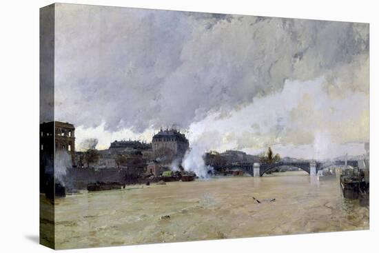 The Flooding of the Seine, c.1903-Luigi Loir-Premier Image Canvas