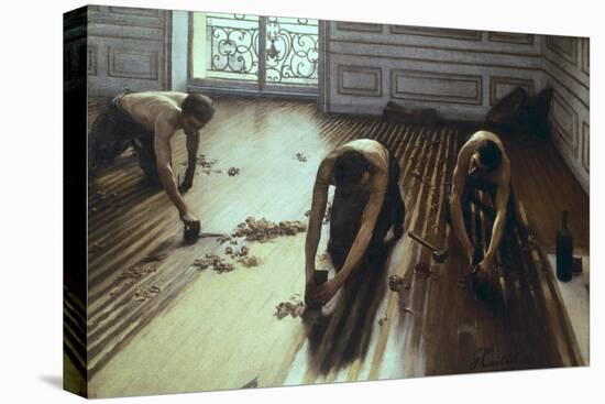 The Floor Scrapers-Gustave Caillebotte-Stretched Canvas