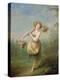The Flower Girl-Jean-Baptiste Huet-Premier Image Canvas
