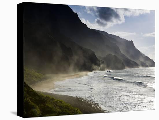 The Fluted Ridges of the Na Pali Coast on the North Shore of Kauai, Hawaii No.2-Sergio Ballivian-Premier Image Canvas