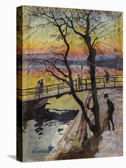 The Footbridge, Lidingobron. 1918-Carl Wilhelmson-Premier Image Canvas