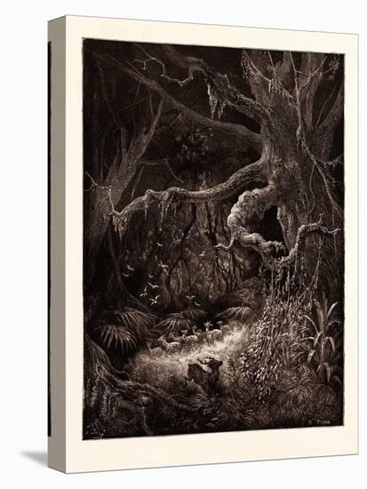 The Forests on the Banks of the Mississippi-Gustave Dore-Premier Image Canvas
