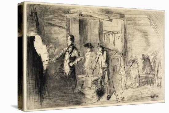 The Forge from Sixteen Etchings of Scenes on the Thames and Other Subjects, 1861-James Abbott McNeill Whistler-Premier Image Canvas