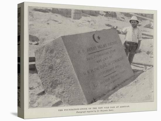 The Foundation-Stone of the New Nile Dam at Assouan-null-Premier Image Canvas