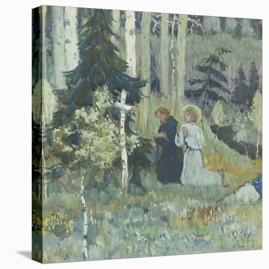 The Founding of the Trinity-Sergius Monastery-Mikhail Vasilyevich Nesterov-Premier Image Canvas