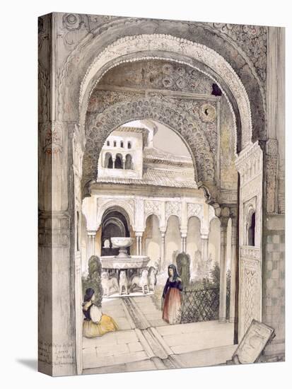 The Fountain of the Lions, from the Hall of the Abencerrajes-John Frederick Lewis-Premier Image Canvas