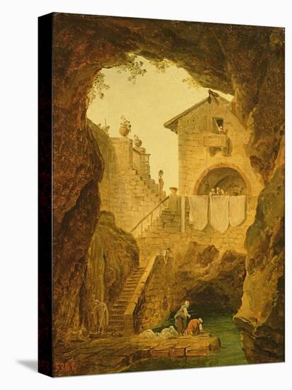 The Fountain under the Grotto-Hubert Robert-Premier Image Canvas